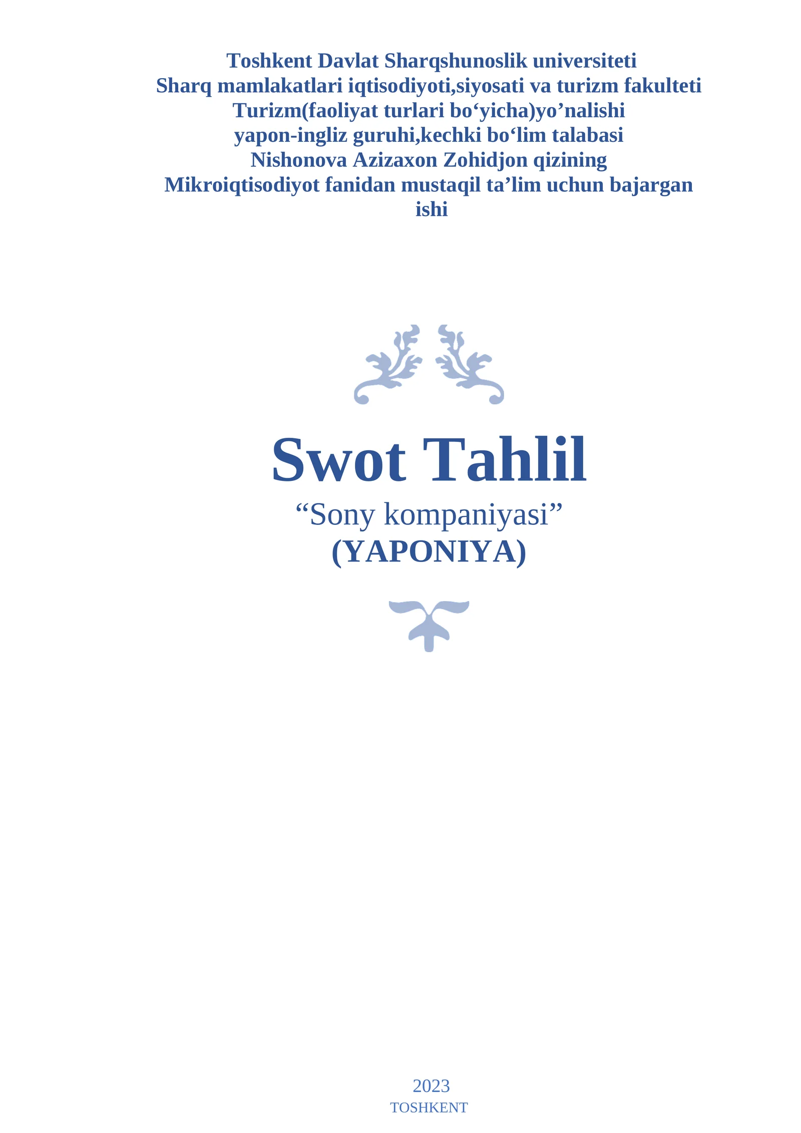 Sony SWOT tahlili