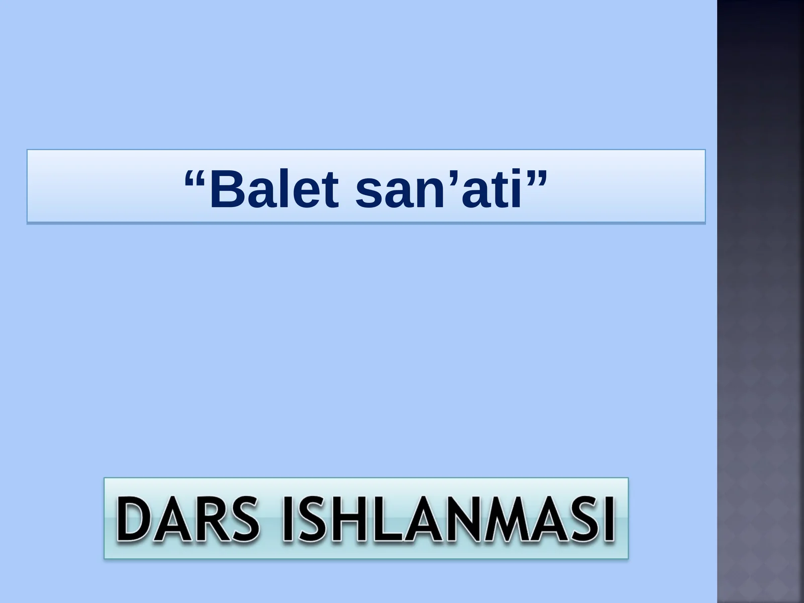 Balet san’ati