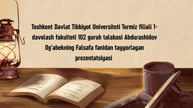 Falsafa fanidan tayyorlangan prezentatsiya