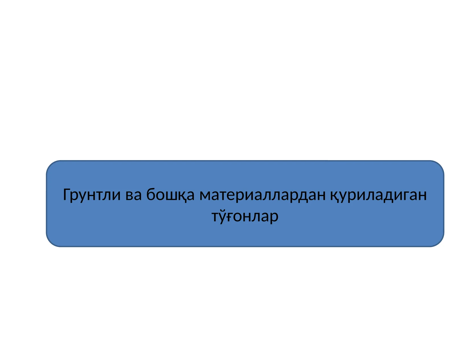 Грунтли ва бошқа материаллардан қуриладиган тўғонлар