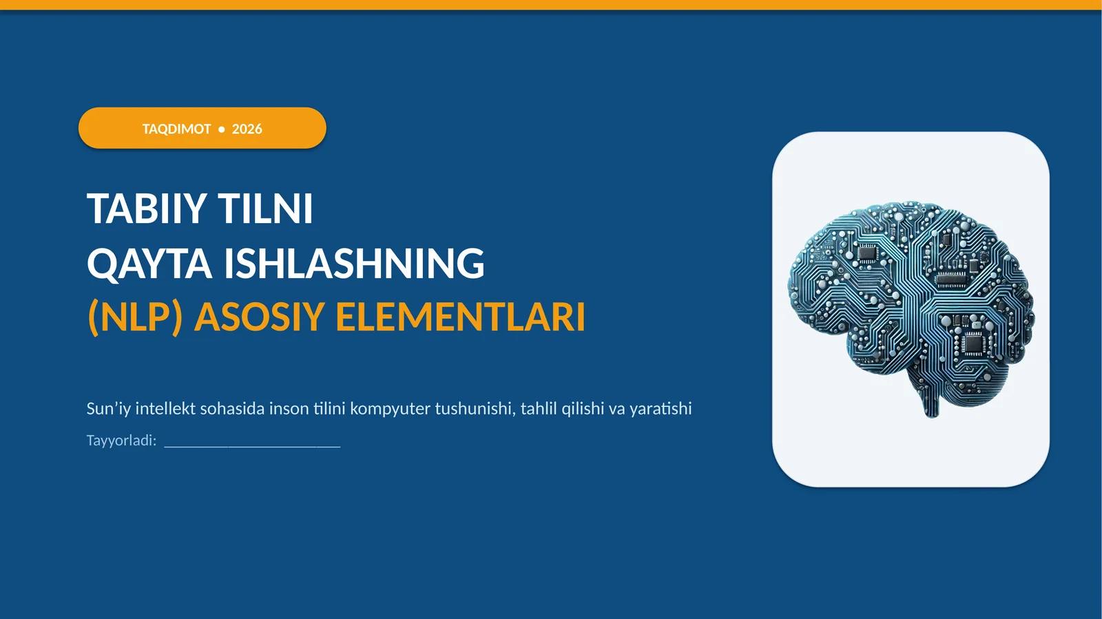 Tabiiy Tilni Qayta Ishlash (NLP) — Asosiy Elementlari