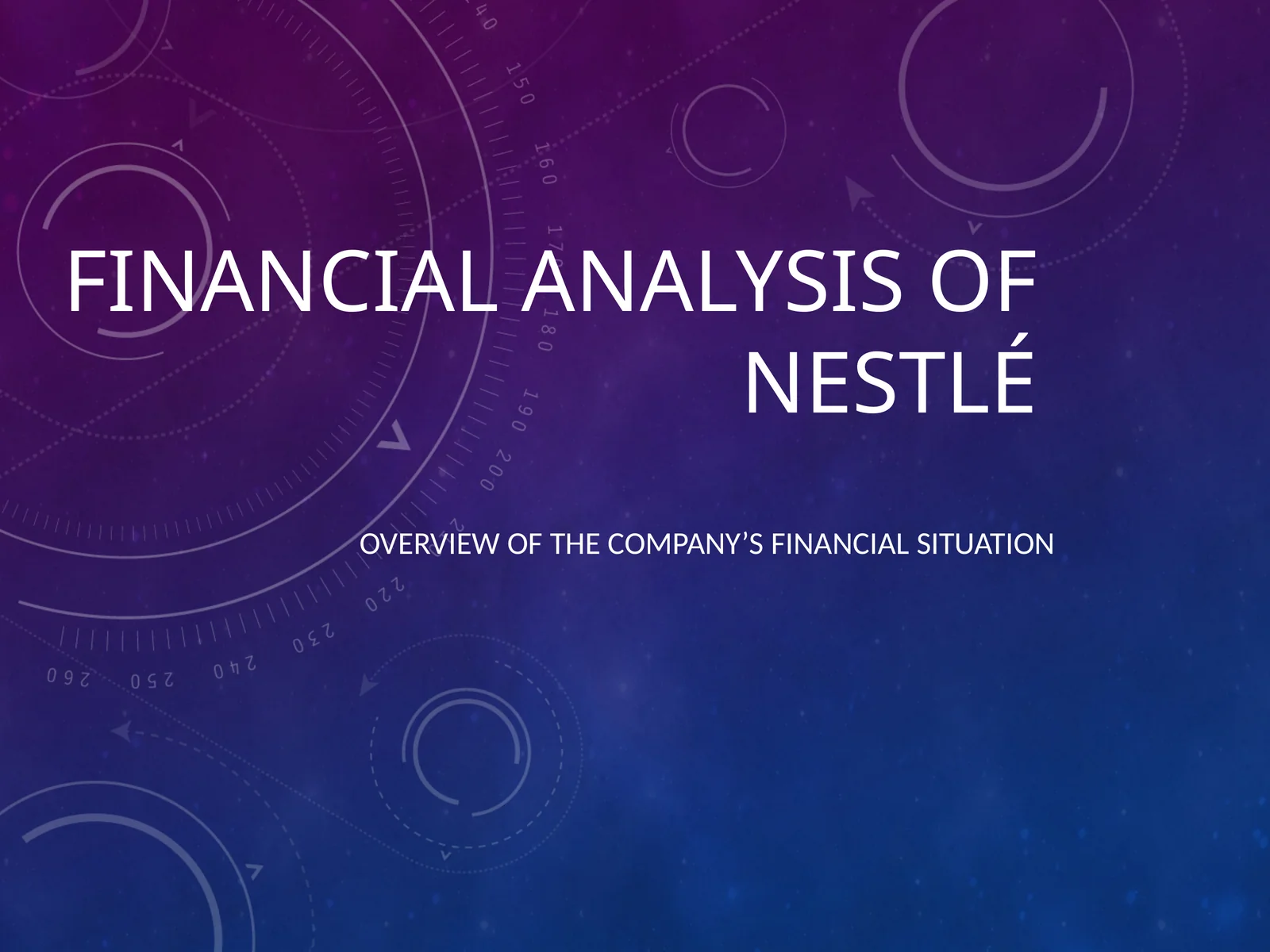 Financial Analysis of Nestlé