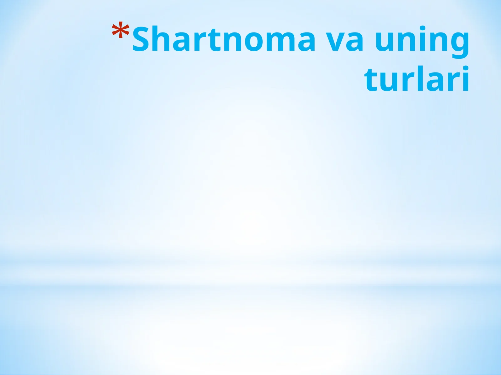 SHartnomavauningturlari
