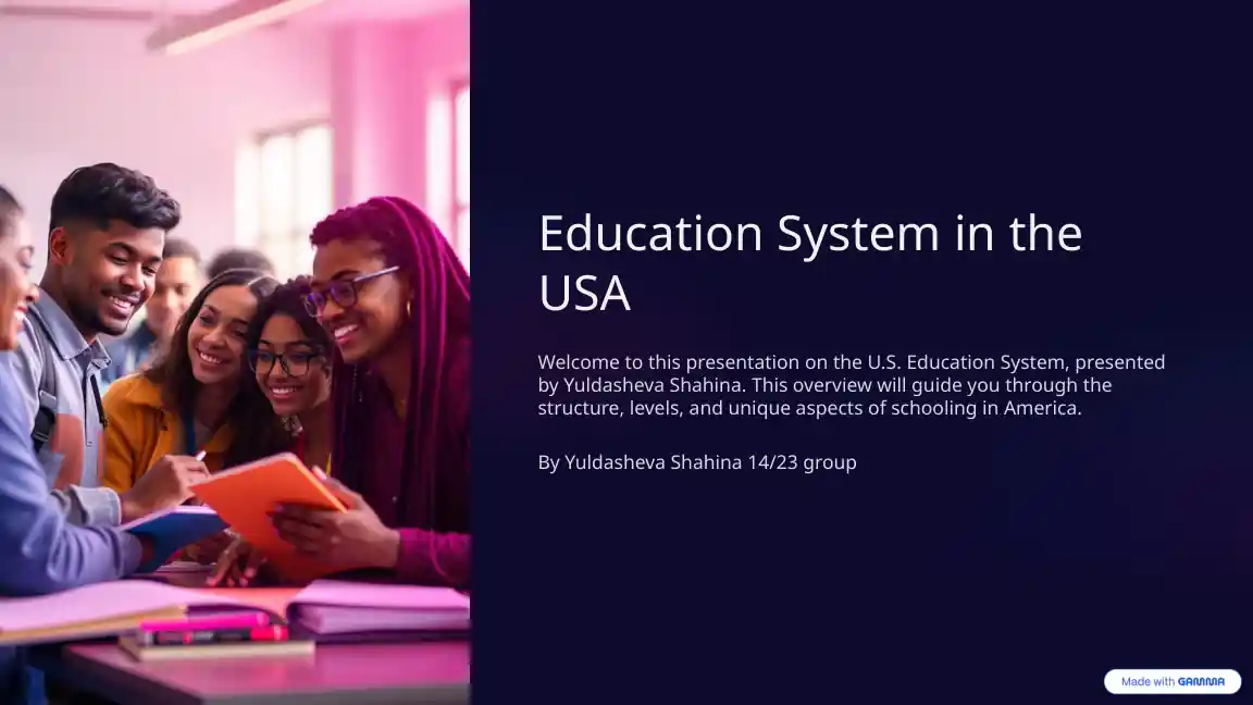 Education System in the USA