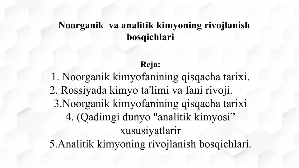 Noorganik Kimyo