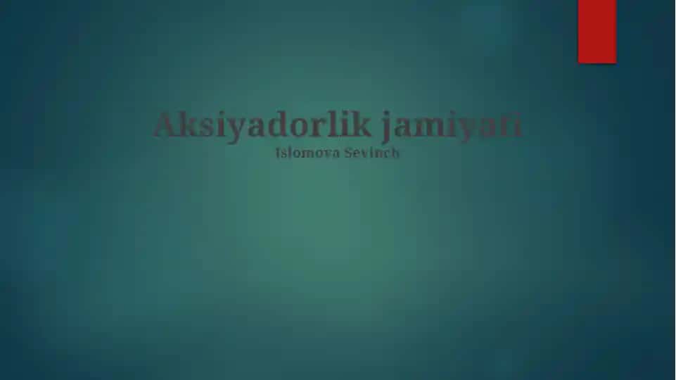 Aksiyadorlik jamiyati