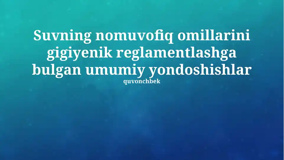 Atrof-muhit monitoringi va nazorati