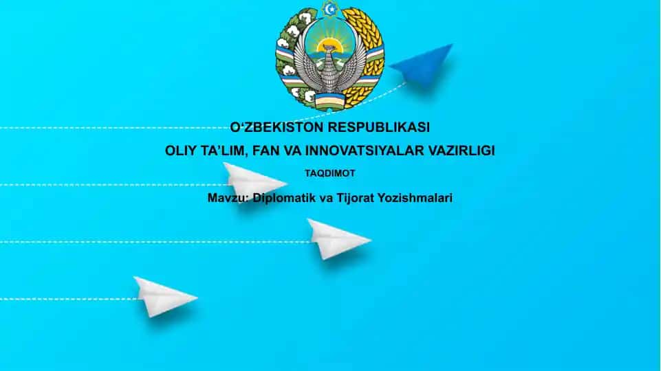 Diplomatik va Tijorat Yozishmalari