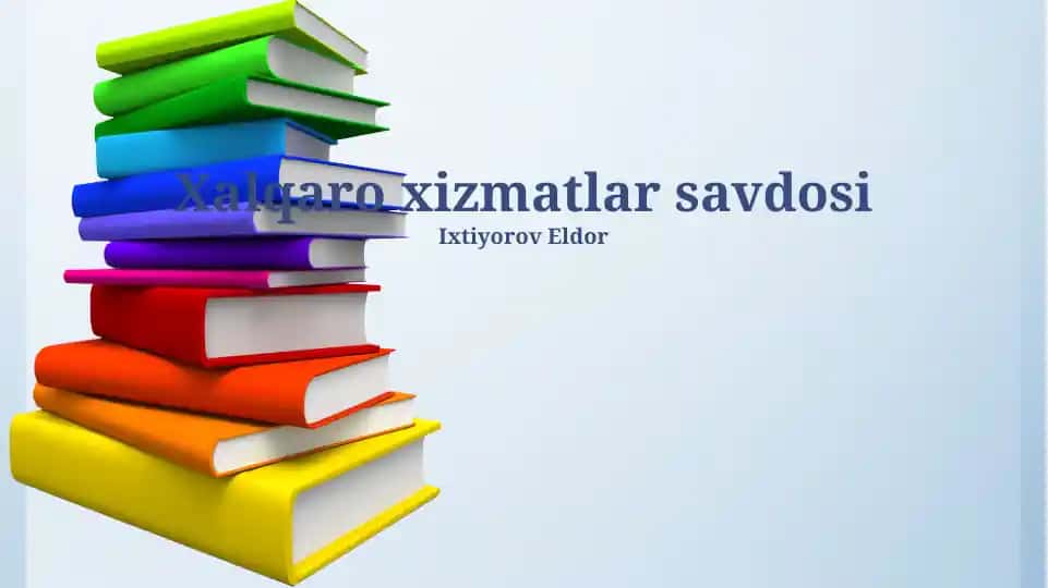 Xalqaro xizmatlar savdosi