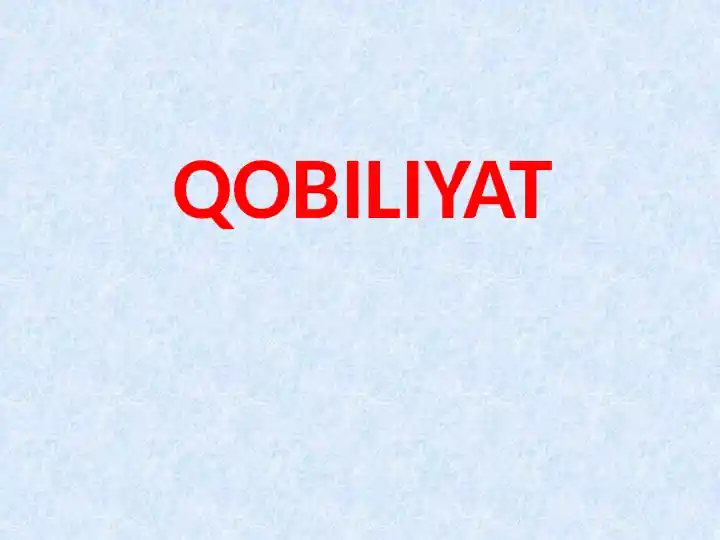 Qobiliyat