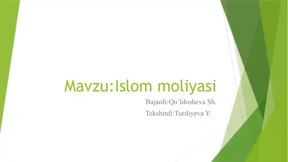 Islom Moliyasi