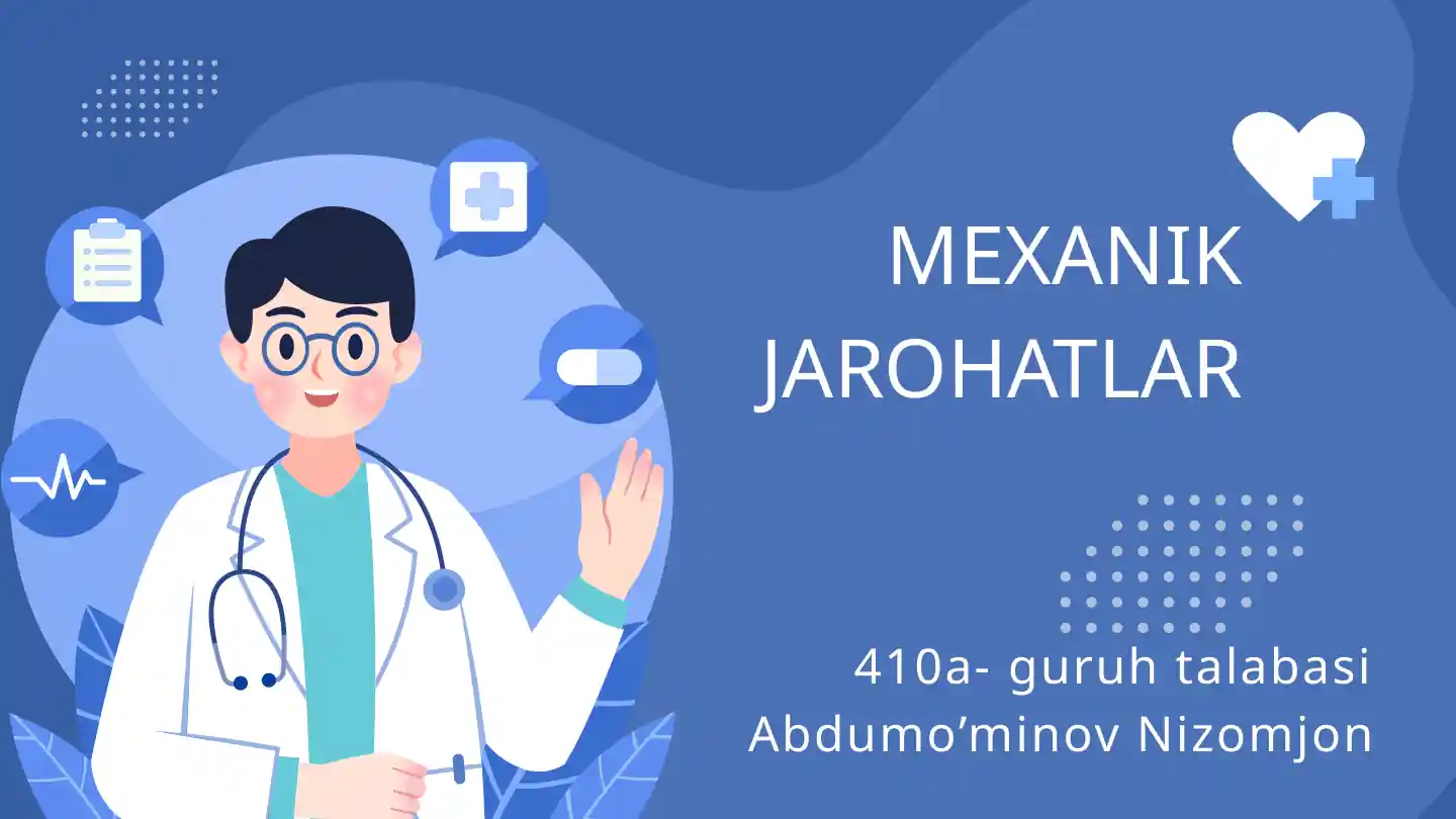 Mexanik jarohatlar