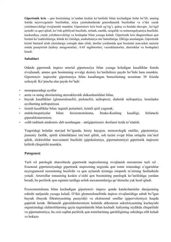 Gipertonik kriz