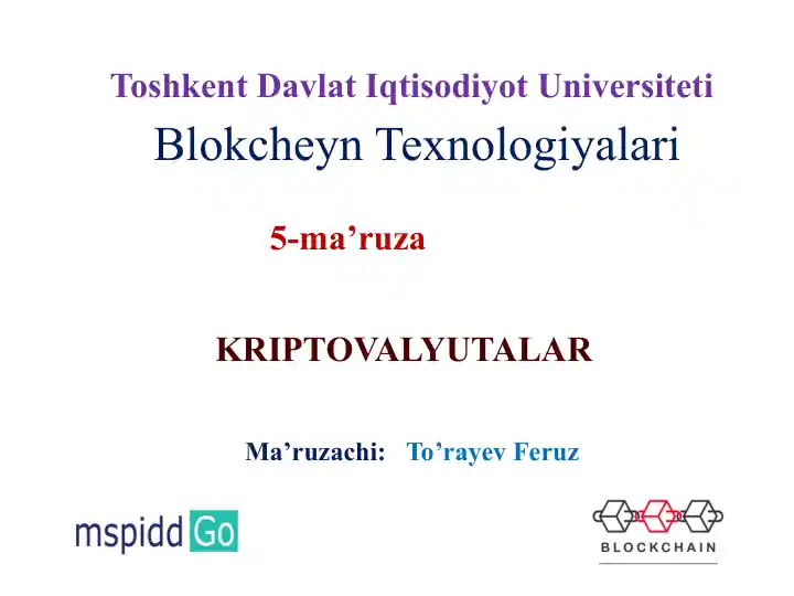 Blokcheyn Texnologiyalari