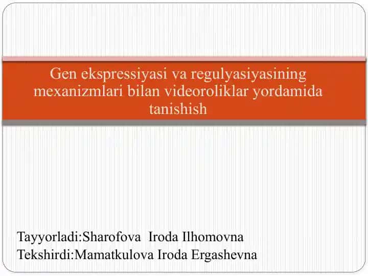 Gen ekspresiyasining varegulyatsiyasi