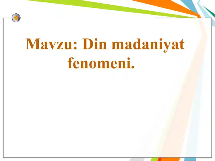 **Din madaniyat fenomeni**