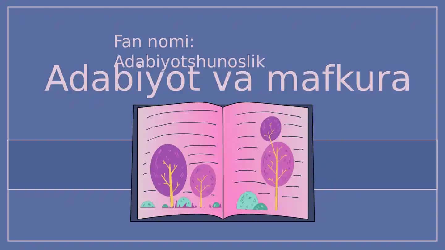 Adabiyot va mafkura