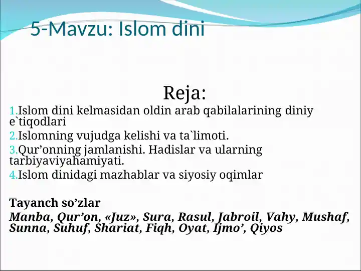 Islom dini