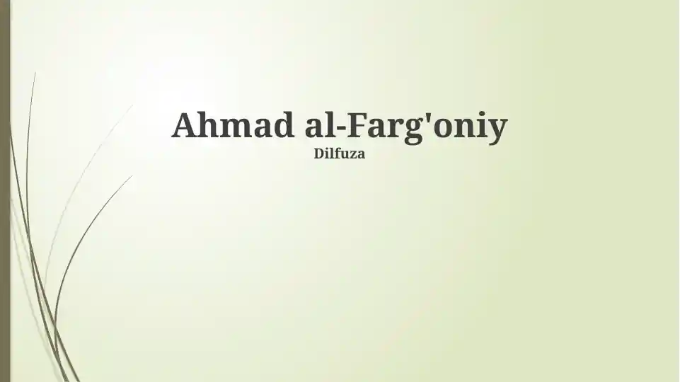 Ahmad al-Farg'oniy