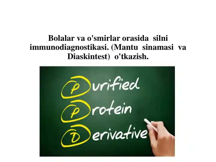 Tuberkulin sinamasi (Mantu sinamasi va Diaskintest)