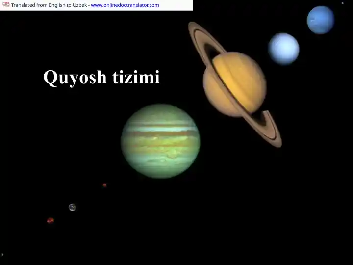 Quyosh tizimi