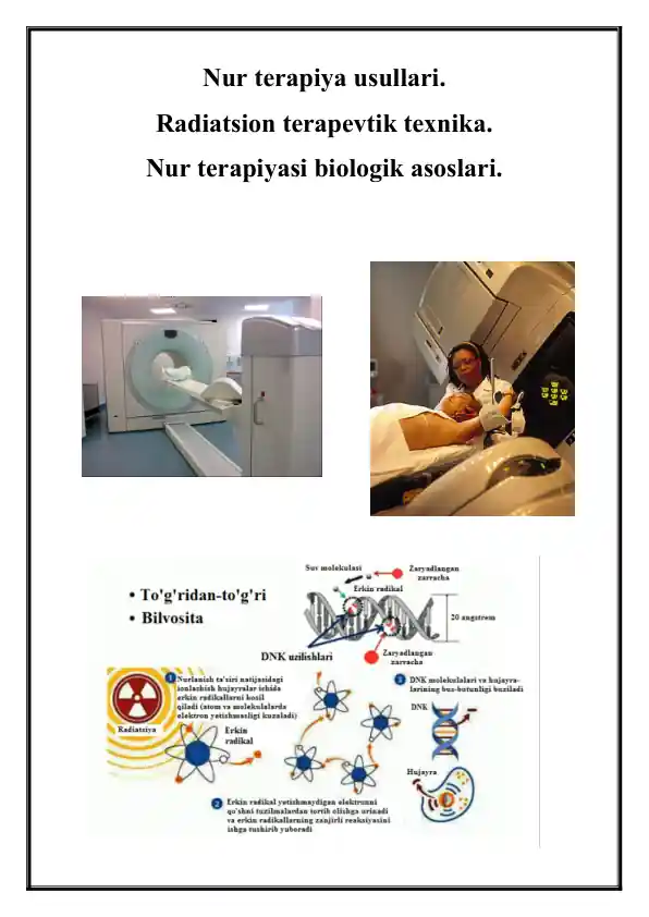 Nur terapiyasi usullari