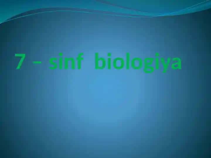 Biologiya sinovi test