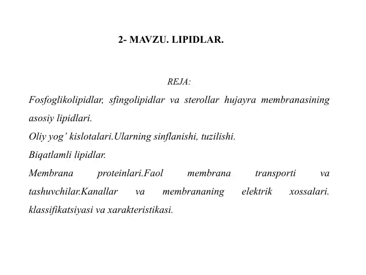 Lipidlar