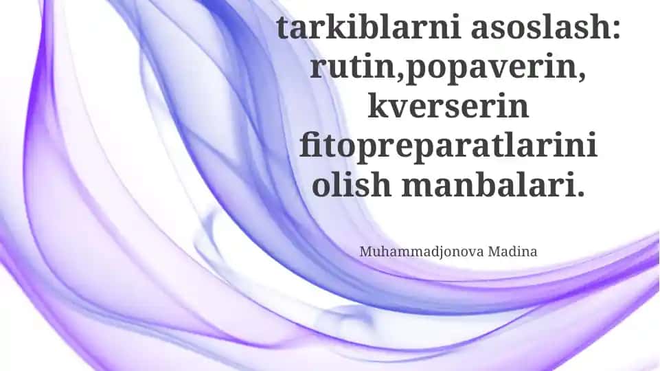 Papaverin olish manbalari