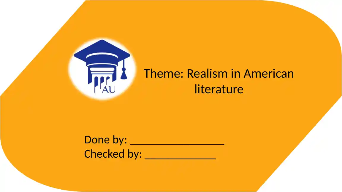 Introduction to American Realism