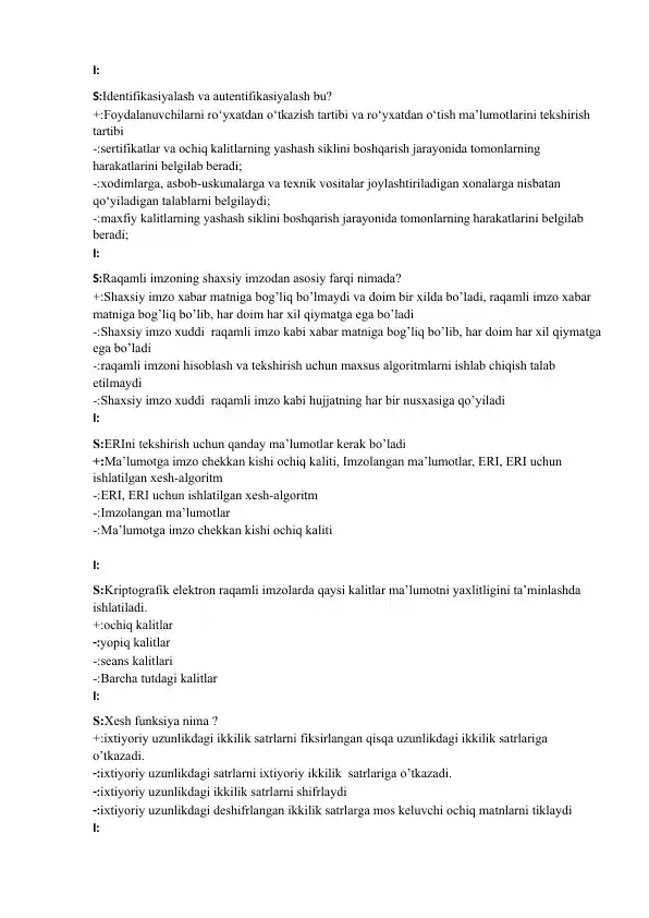 Identifikasiyalash va autentifikasiyalash