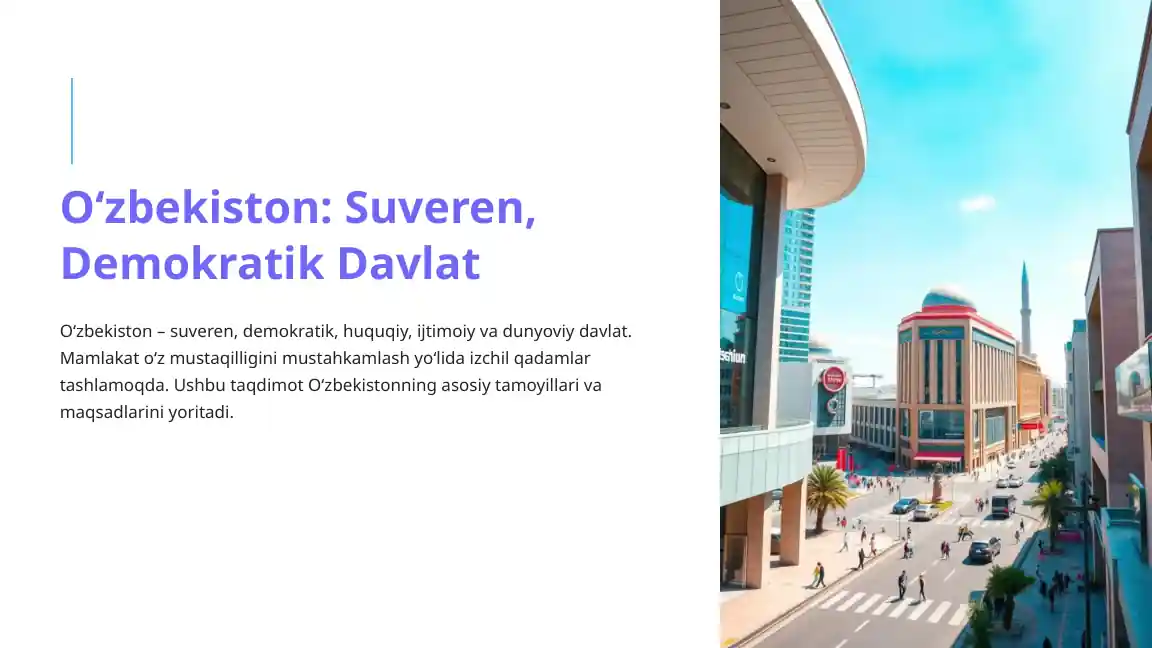 O'zbekiston: Suveren, Demokratik Davlat