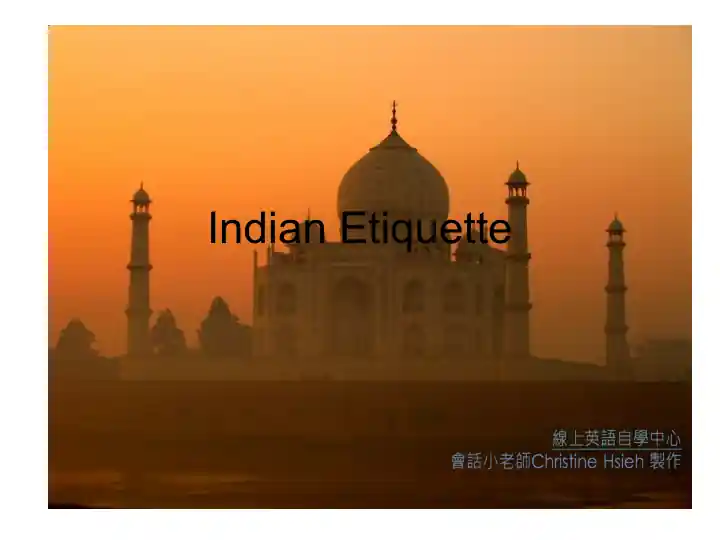 Indian Etiquette
