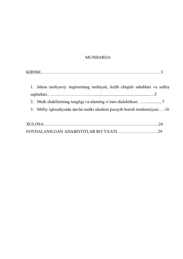 O‘zbekiston Respublikasida iqtisodiyotni liberallashtirish