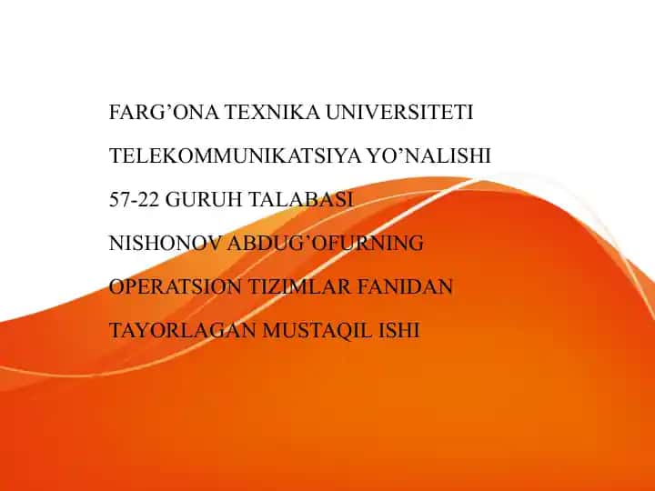 Operatsion tizimlarning xavfsizlik tahlili