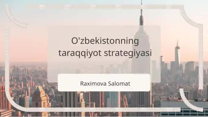 Taraqqiyot strategiyasi