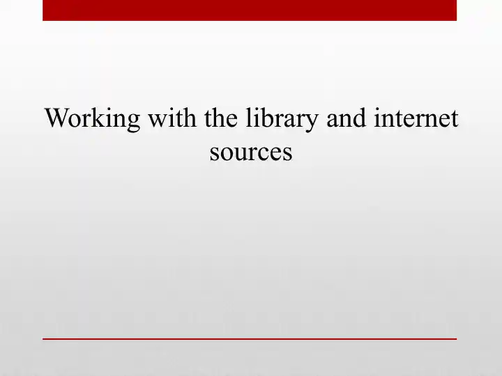 Information Specialist Skills in Library Services