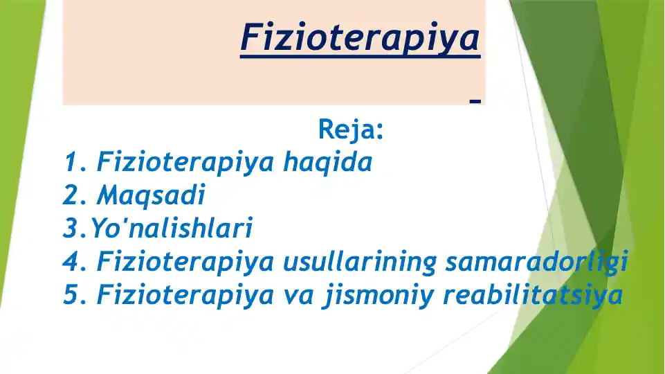 Fizioterapiya