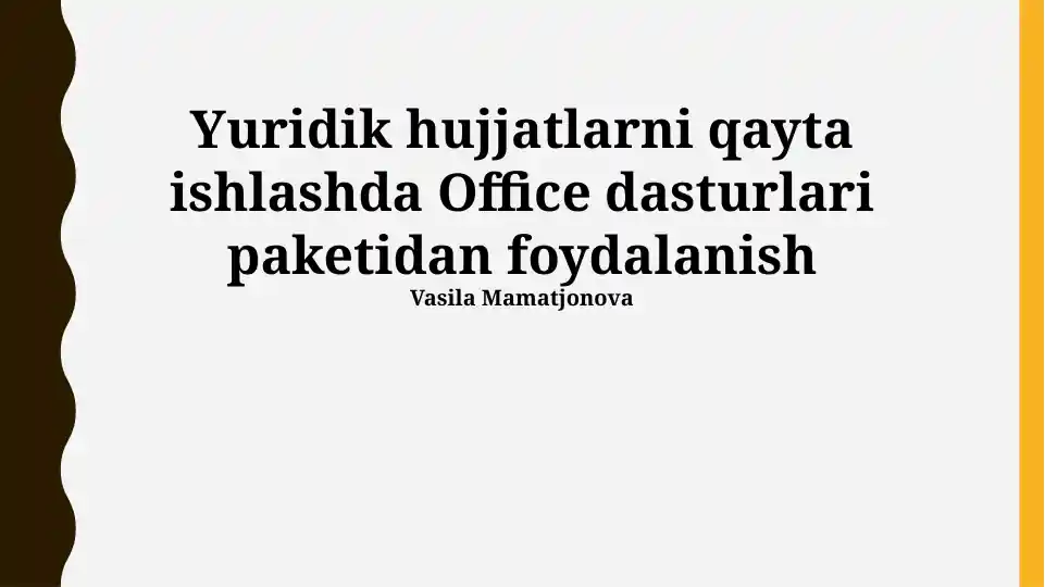 Microsoft Office dasturiy to'plami