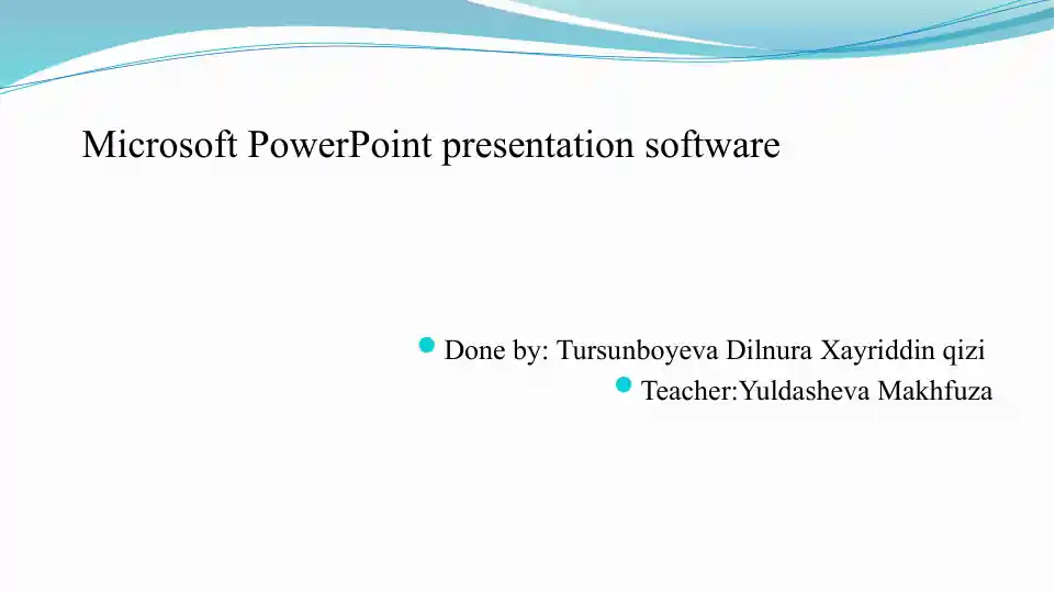 Microsoft PowerPoint