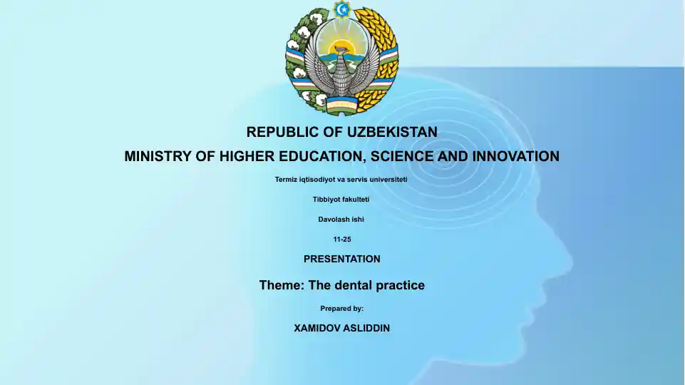 The dental practice