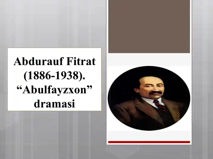 “Abulfayzxon” dramasi