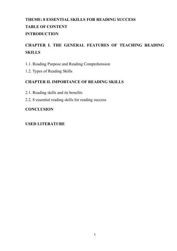 8 Essential Skills for Reading Success
