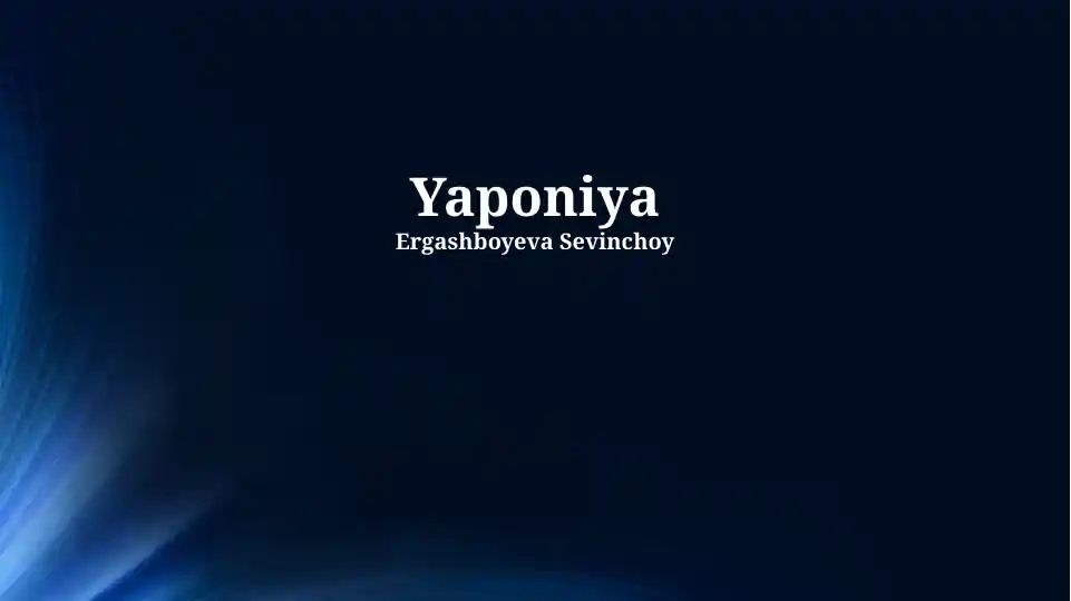 Yaponiya tarixi va madaniyati