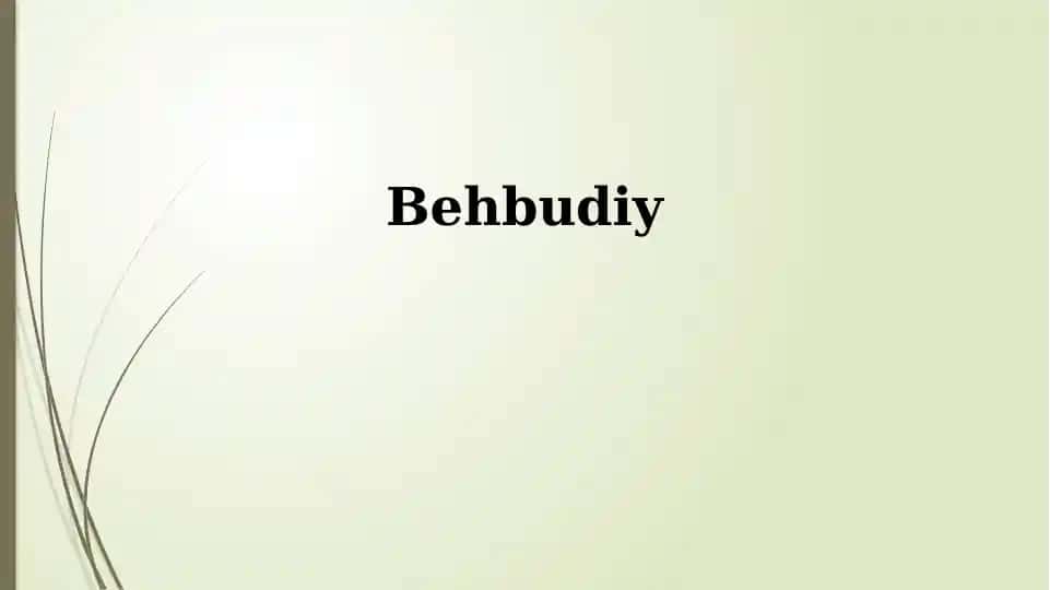 Behbudiy
