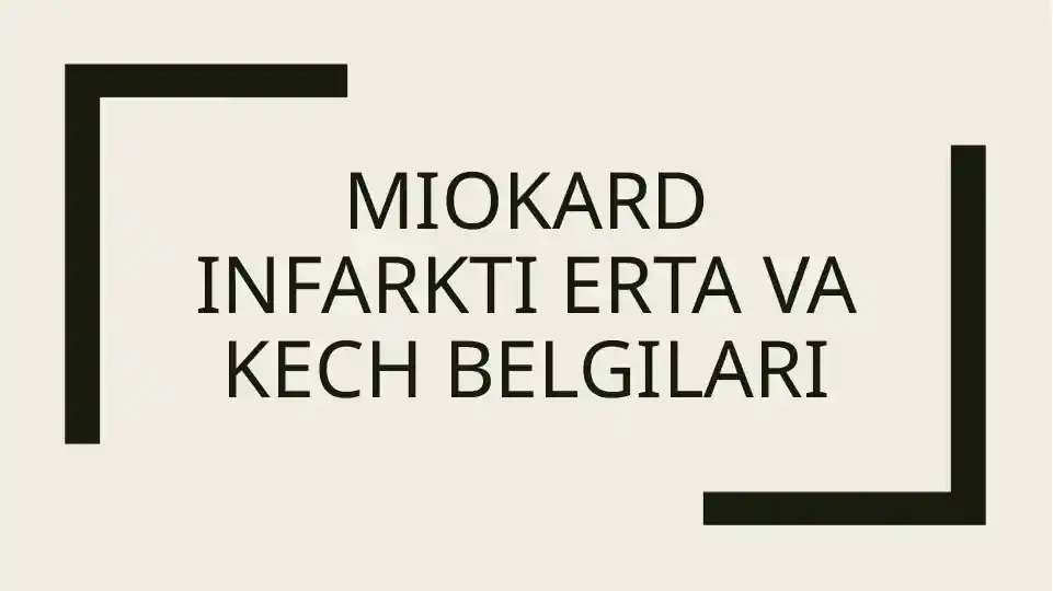 Miokard infarkti