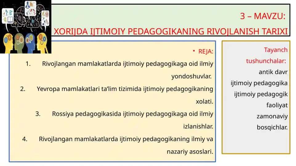 Rivojlangan mamlakatlarda ijtimoiy pedagogika