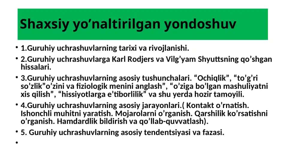 Guruhiy uchrashuvlar