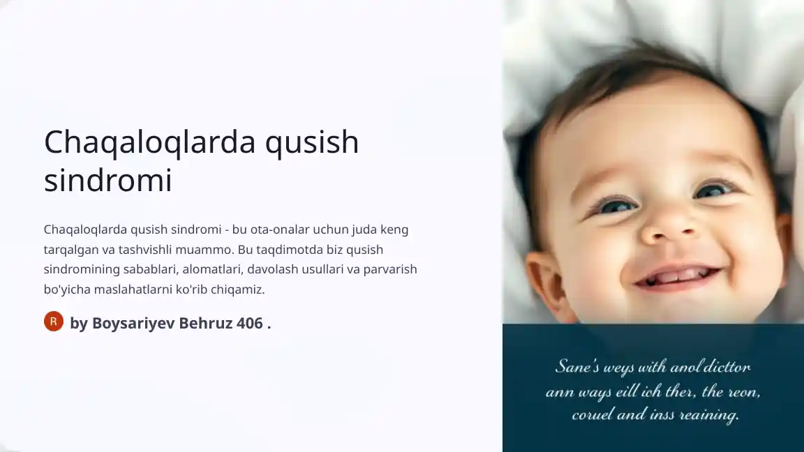 Qusish sindromi va qayt qilish