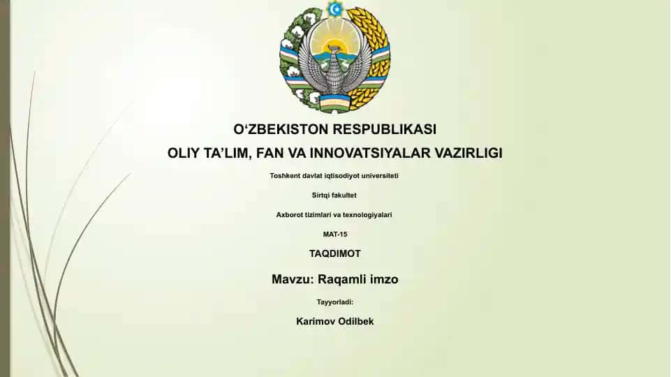 Raqamli imzo